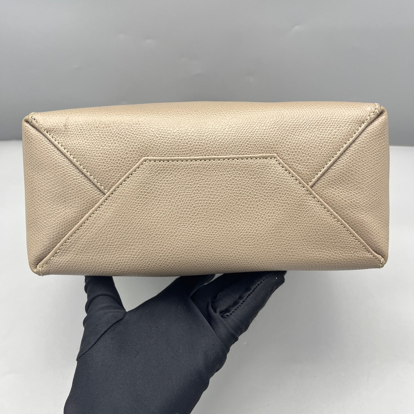 Celine - Bucket Tote Bag - Grained calfskin leather - Grey - (medium)