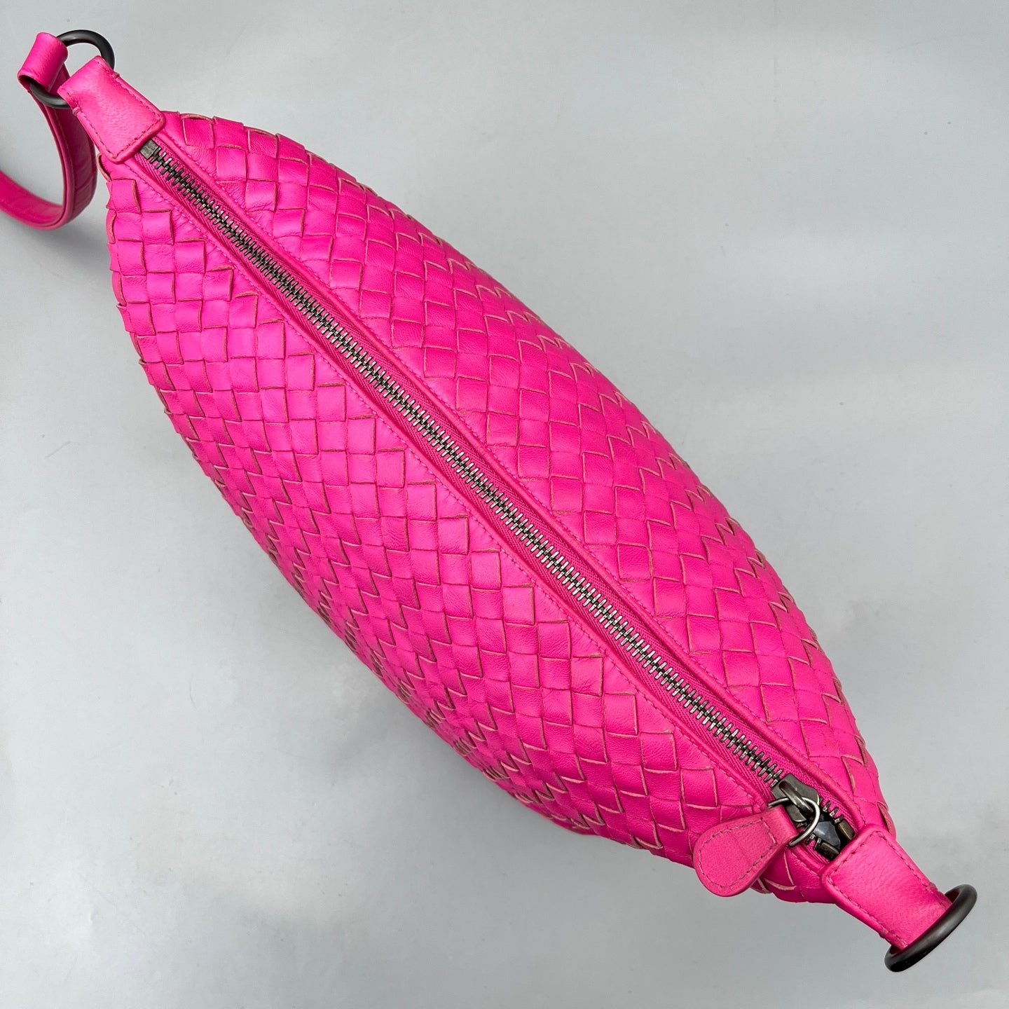 Bottega Veneta - Intrecciato Lunchbox Bag - Nappa leather - Hot Pink - (Small)