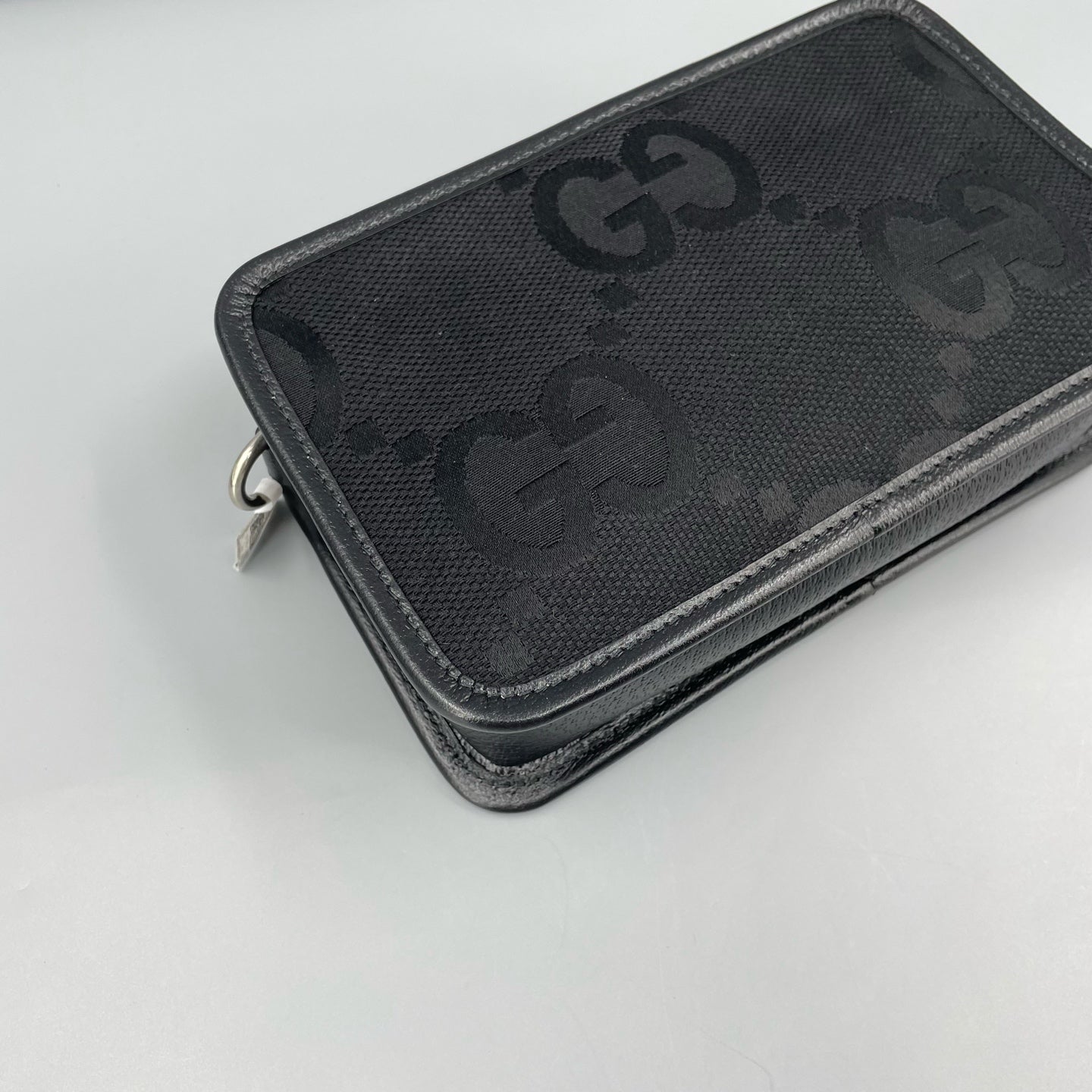 Gucci - Super Double G Mini Camera Bag - GG Supreme Canvas with Leather trim - Black - (mini)