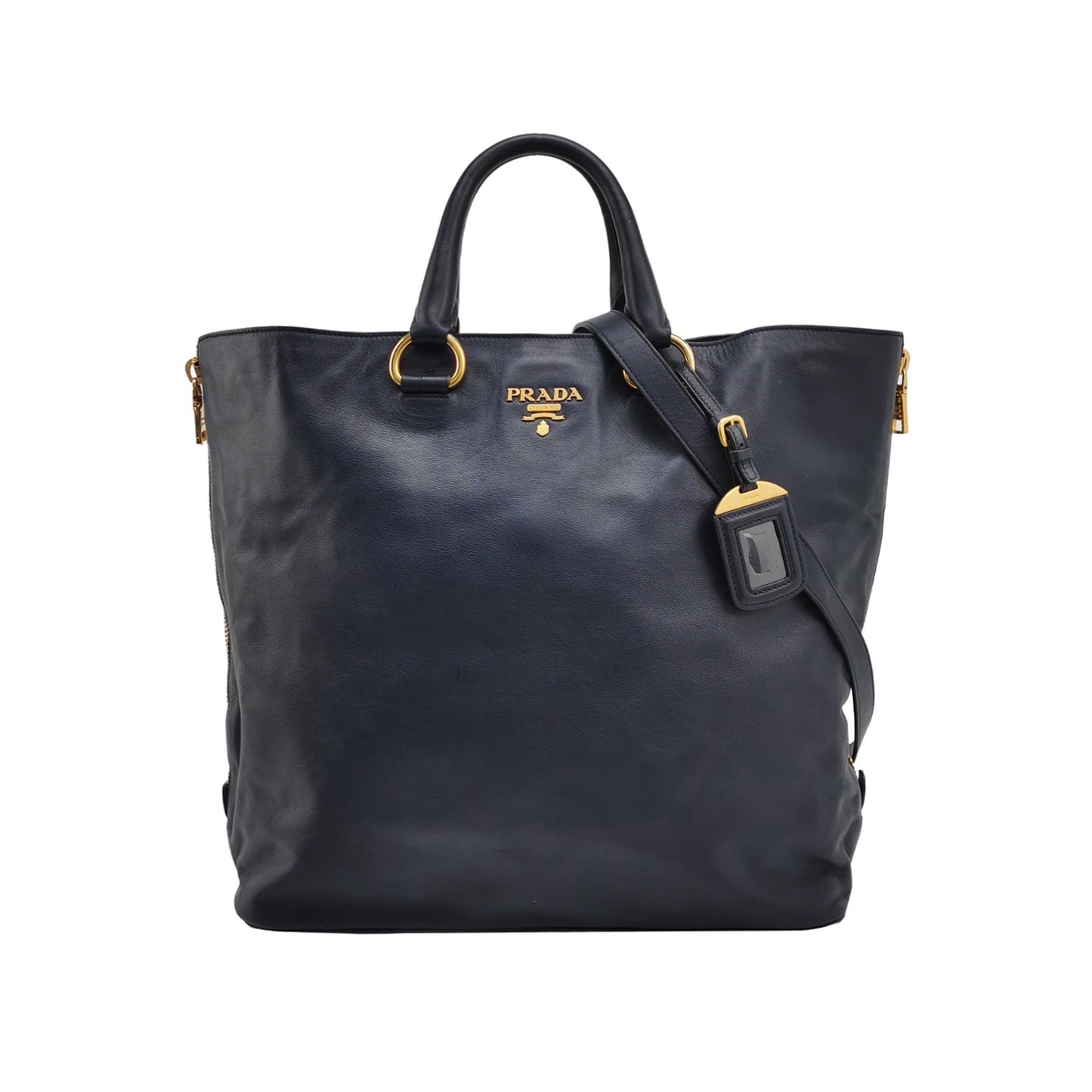 Prada - BN1713 - Cowhide leather - Navy - (large)