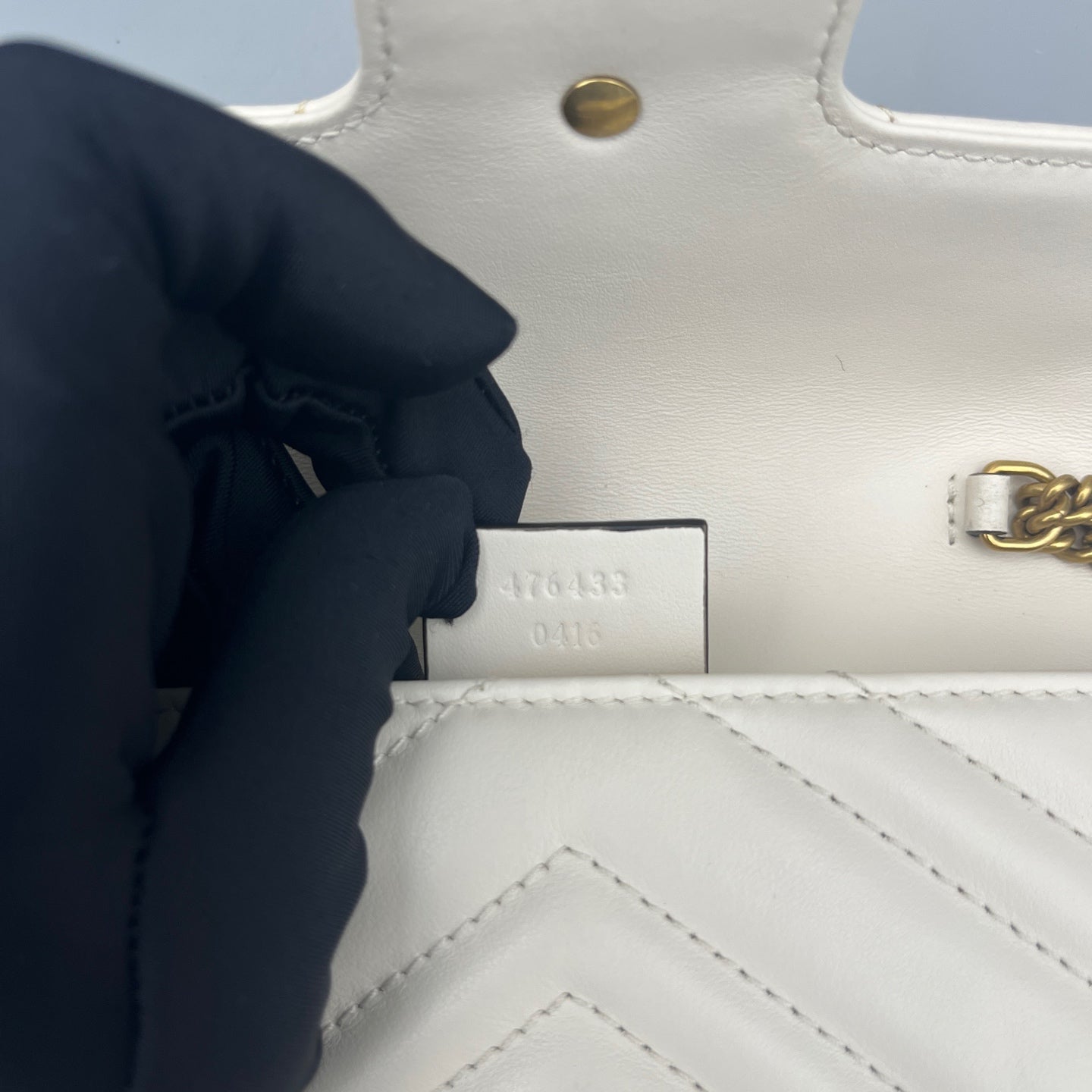 Gucci - GG Marmont Super Mini Bag - Leather - White - (mini)