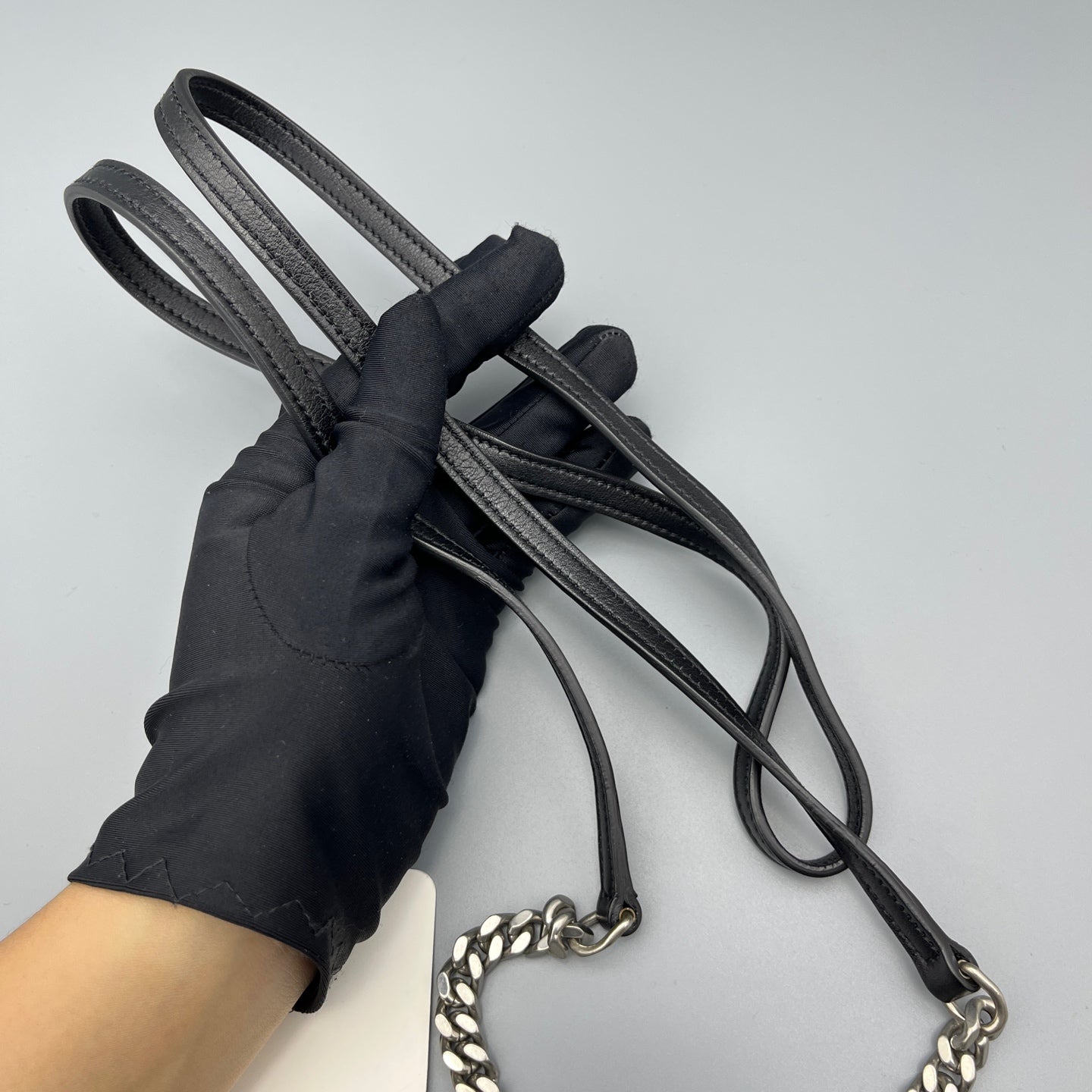 Saint Laurent - Studded Drawstring Bucket Bag - Grained leather - Black - (mini)