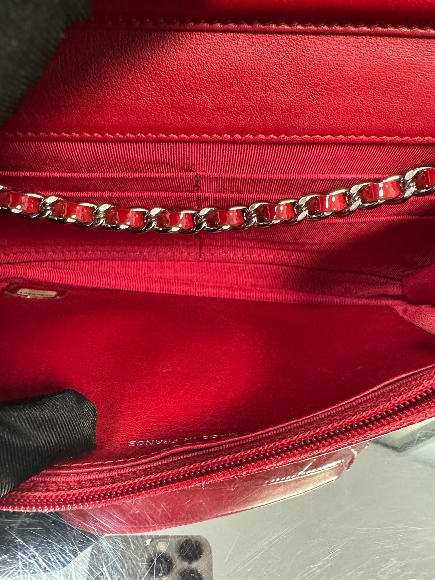 Chanel - Wallet on Chain (WOC) - Patent leather - Red - (mini)