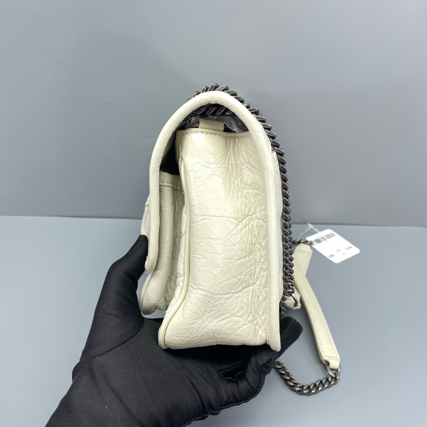 Saint Laurent - Niki Baby Chain Bag - Leather - White - (Small)