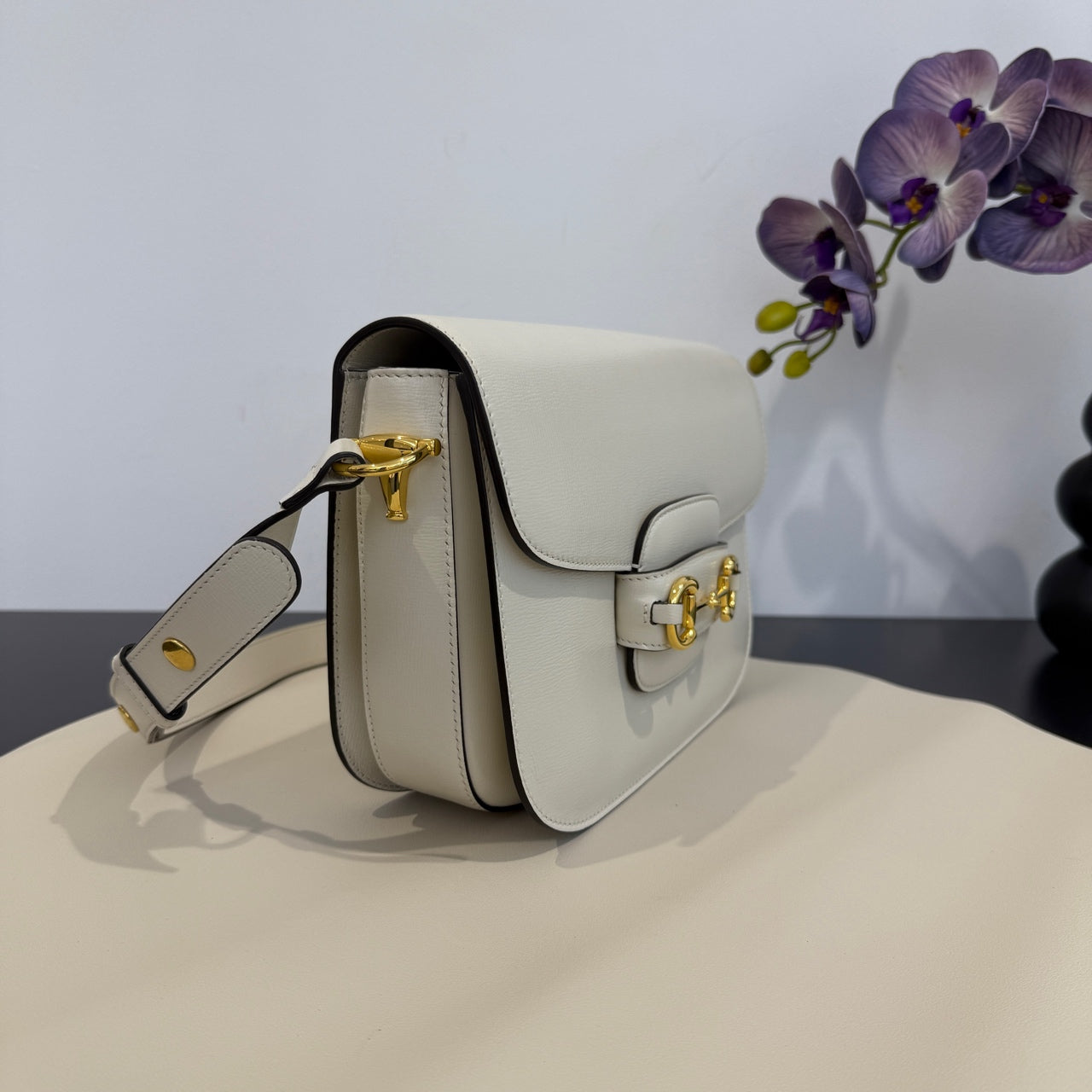 Gucci - Horsebit 1955 Shoulder Bag - Leather - White - (Medium)