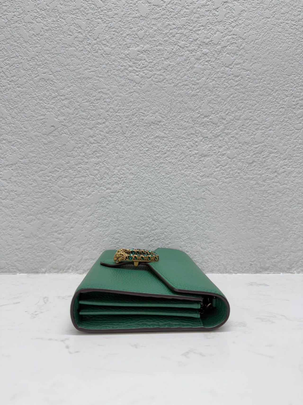 Gucci - Dionysus Wallet on Chain (WOC) - Grained leather - Green with Gold-tone and Silver-tone Hardware - (mini)