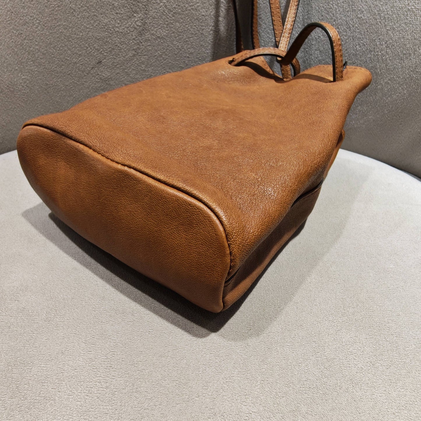 Miu Miu - Lambskin Bucket Bag - Lambskin leather - Brown - (mini)