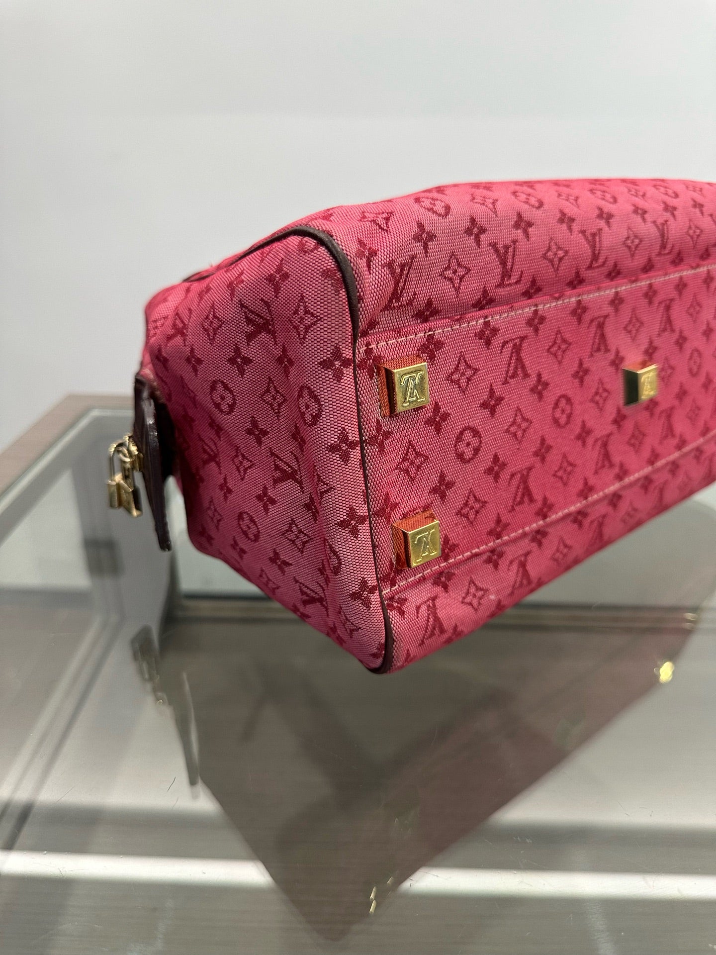 Louis Vuitton - Monogram Denim Boston Bag - Denim - Jeans - Pink - (medium)