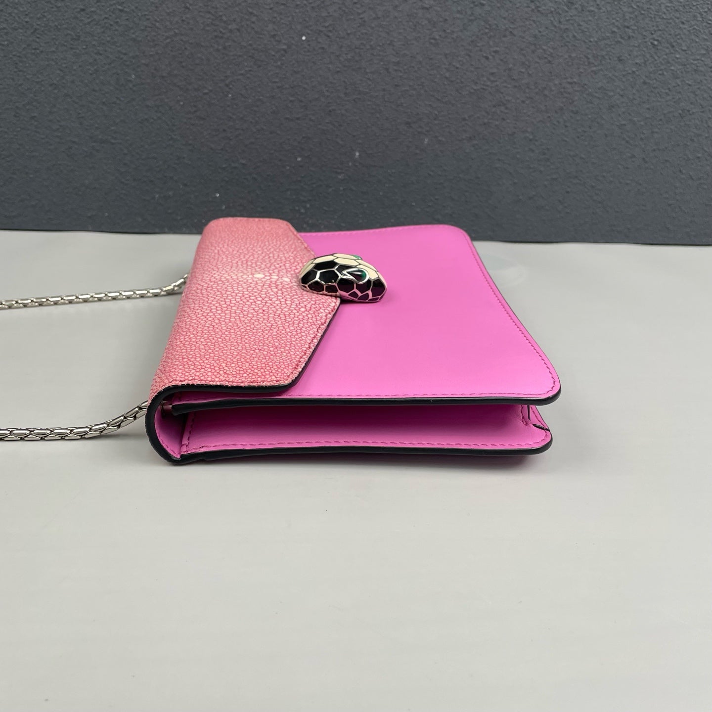 Bvlgari - Serpenti Forever - Stingray leather and Calfskin leather - Pink - (small)