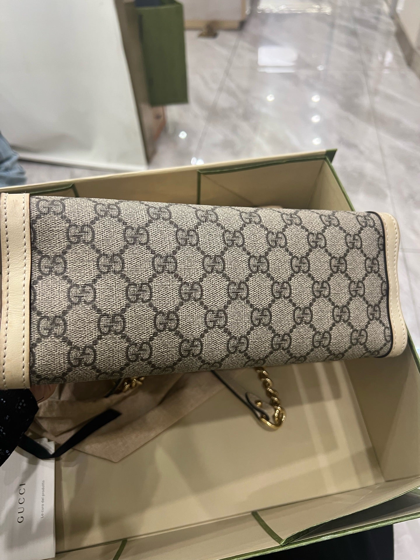 Gucci - Padlock - Coated canvas and Leather - Beige - (small)