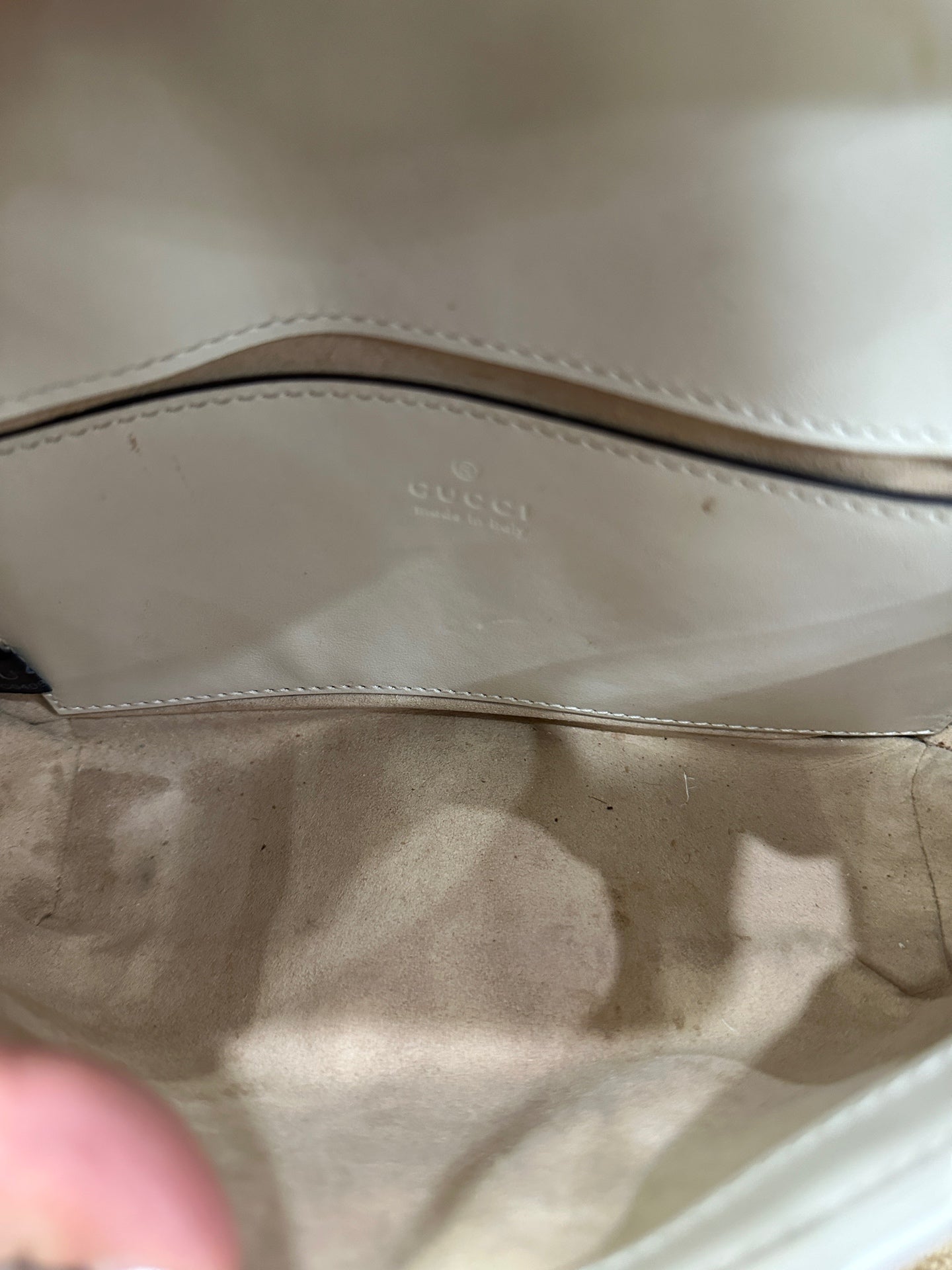 Gucci - GG Marmont Mini Flap Bag - Leather - White - (mini)