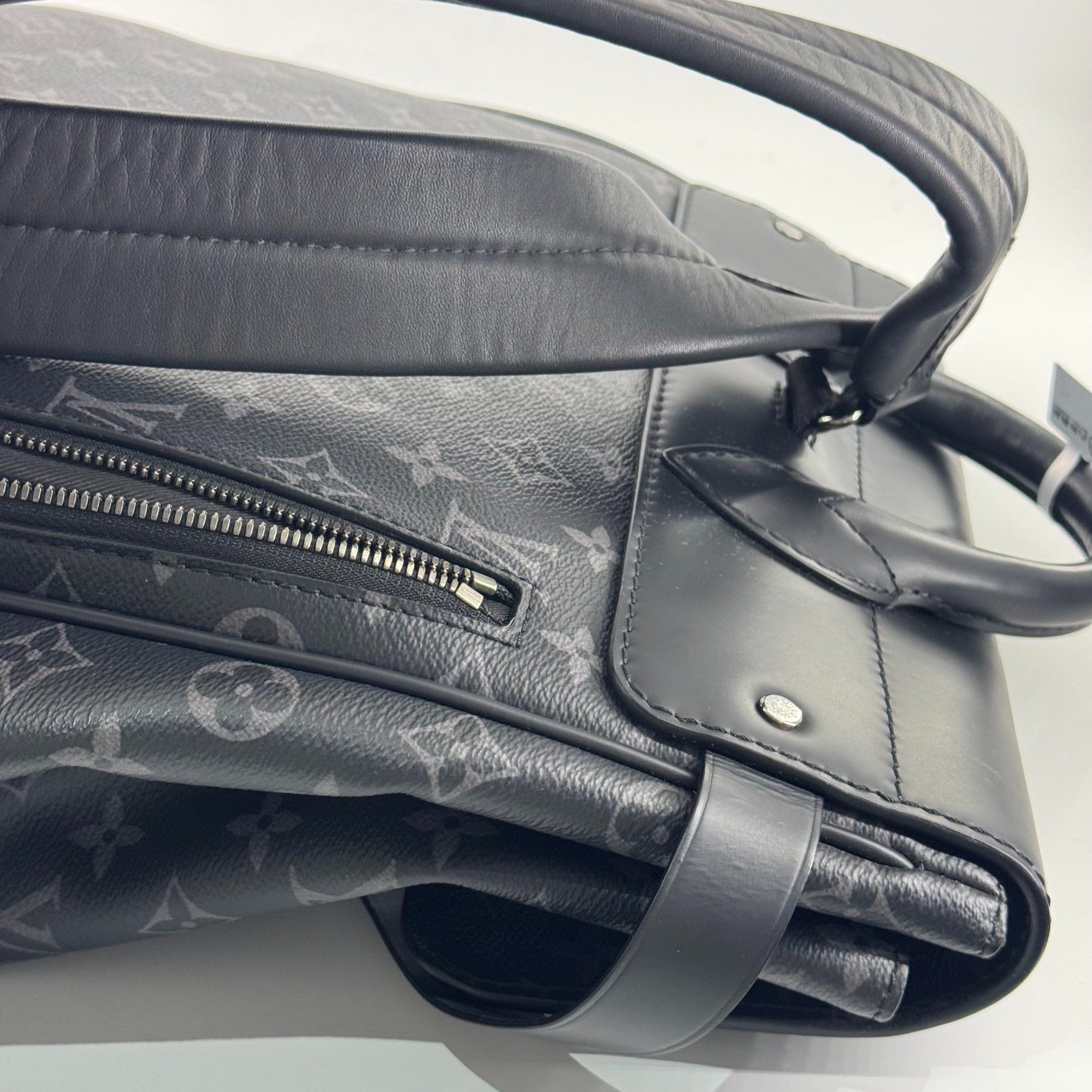 Louis Vuitton - Steamer Backpack - Monogram Eclipse coated canvas with cowhide leather trim - Black - (Large)