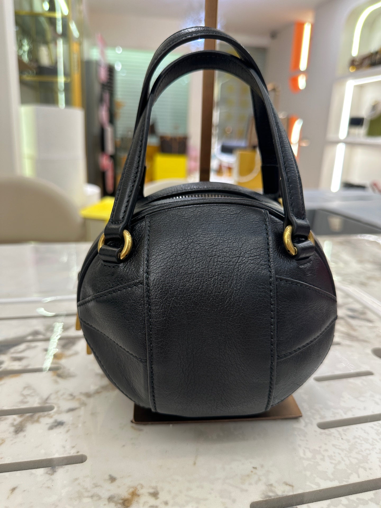 Gucci - Tifosa Basketball Bag - Calfskin leather - Black - (mini)