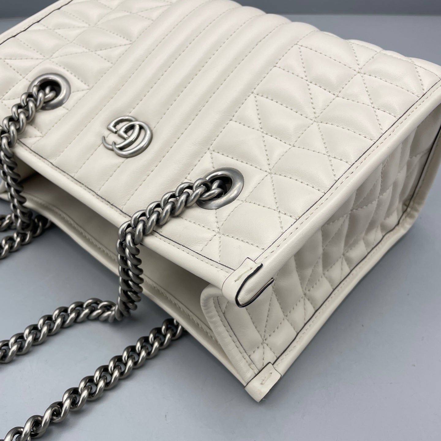 Gucci - Marmont Tote - Quilted leather - White - (Small)