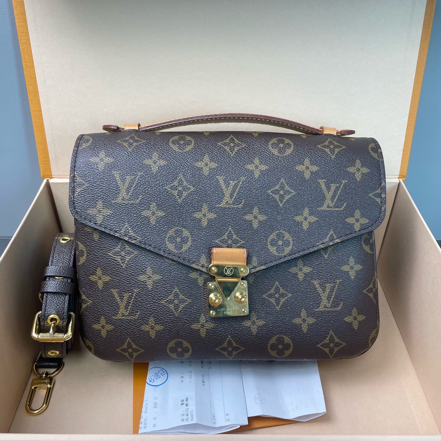 Louis Vuitton - Pochette Métis - Monogram coated canvas and natural cowhide leather - Brown - (Small)