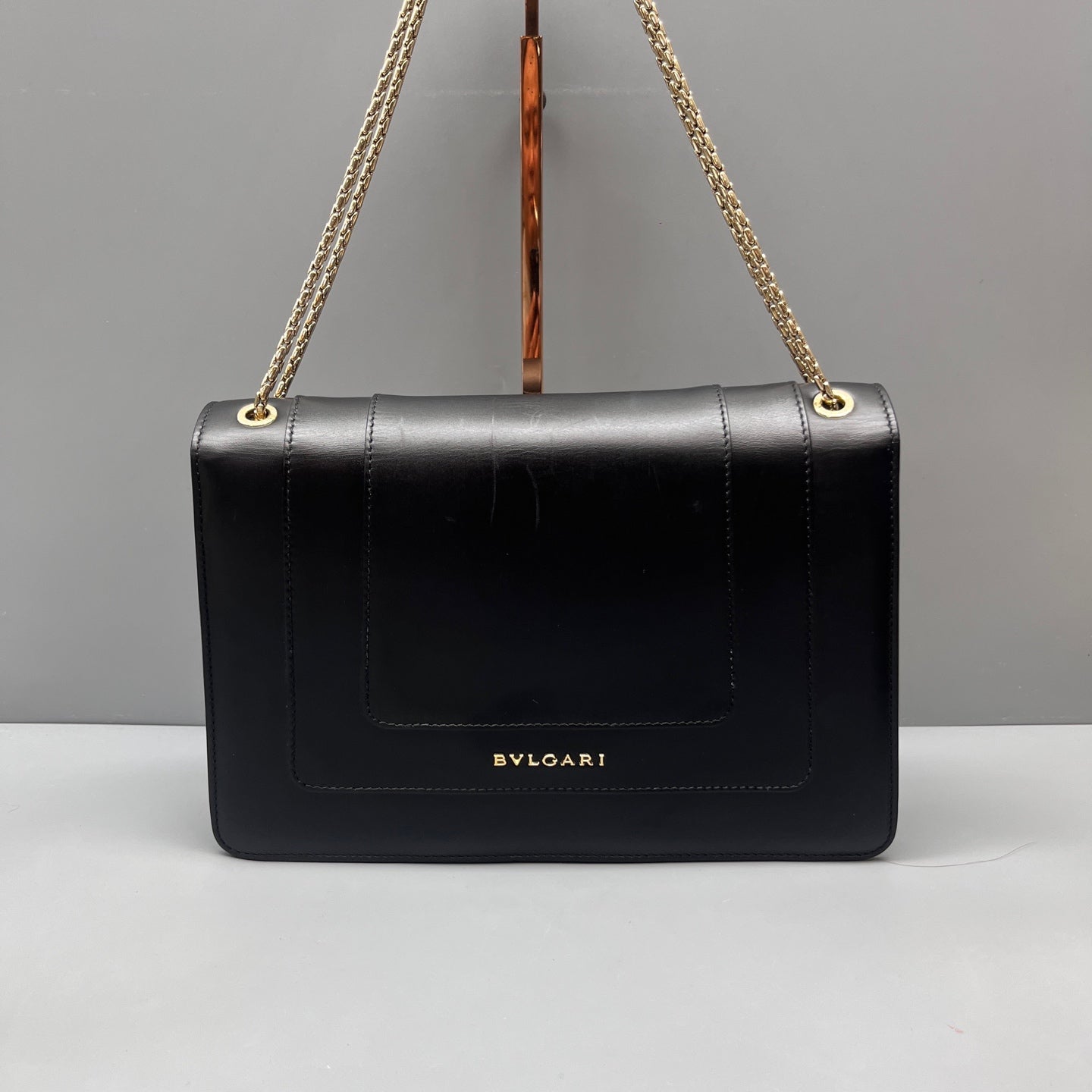 Bvlgari - Serpenti Forever Flap Bag - Leather - Black - (medium)