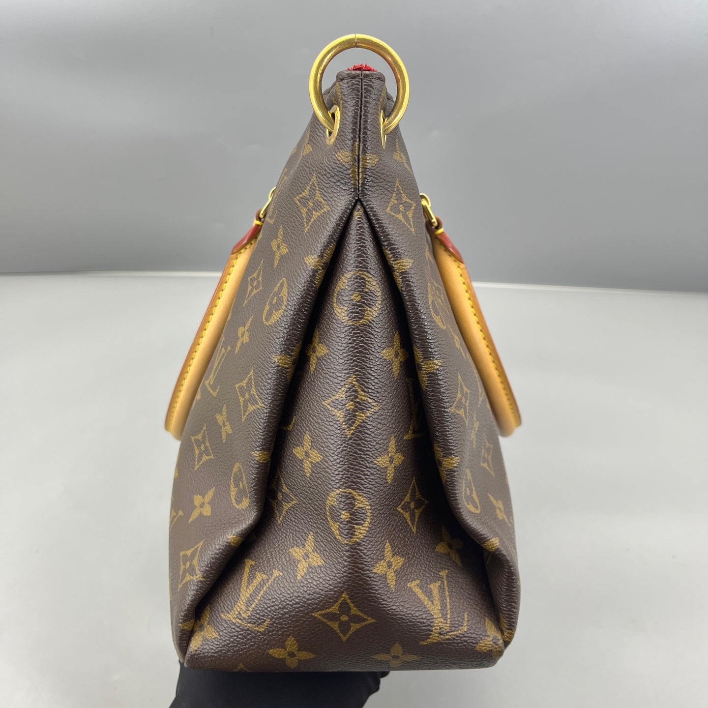 Louis Vuitton - Totally MM - Monogram coated canvas, Vachetta leather - Brown, Red - (Medium)