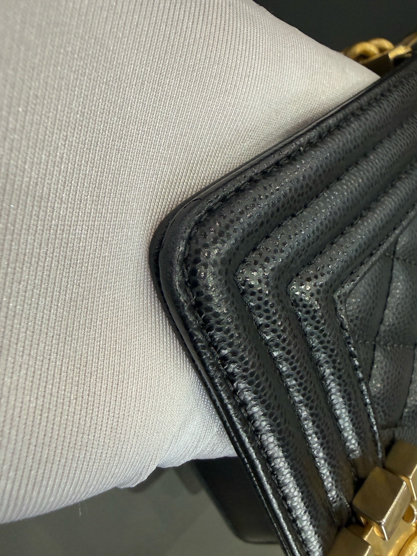 Chanel - Boy Bag - Caviar leather - Black - (Small)