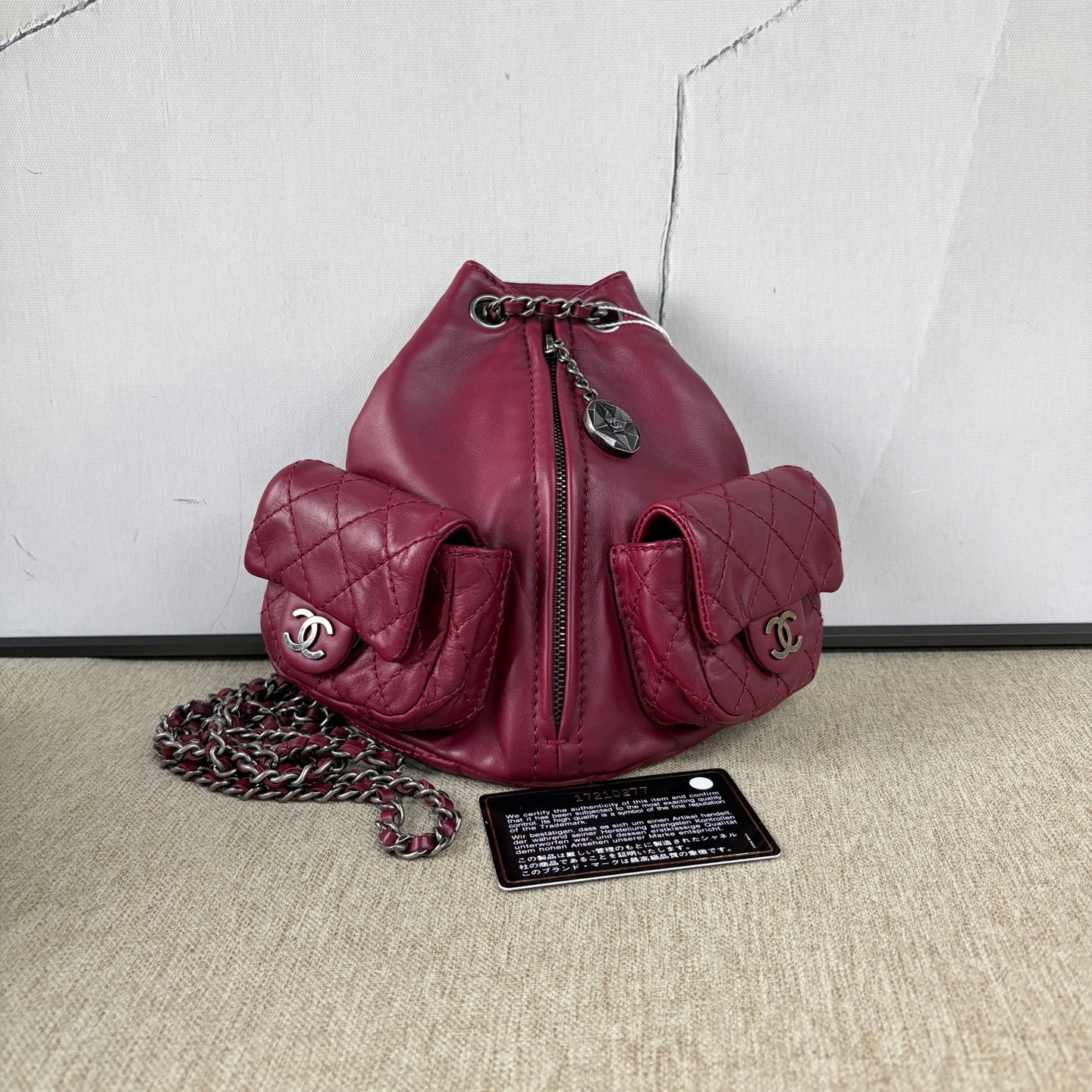 Chanel - Mini Frog Backpack - Calfskin leather - Purple - (mini)