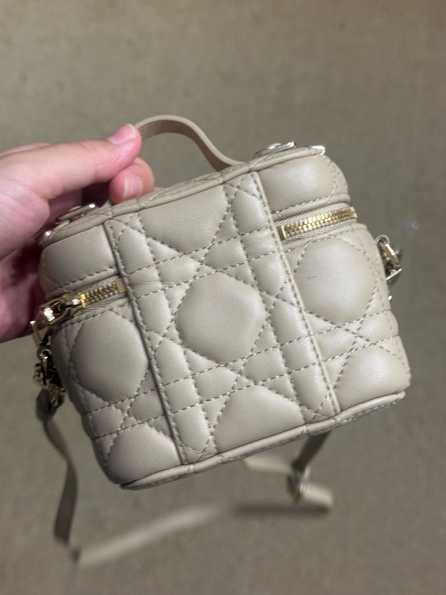 Dior - Mini Vanity Case - Lambskin leather - Beige - (mini)