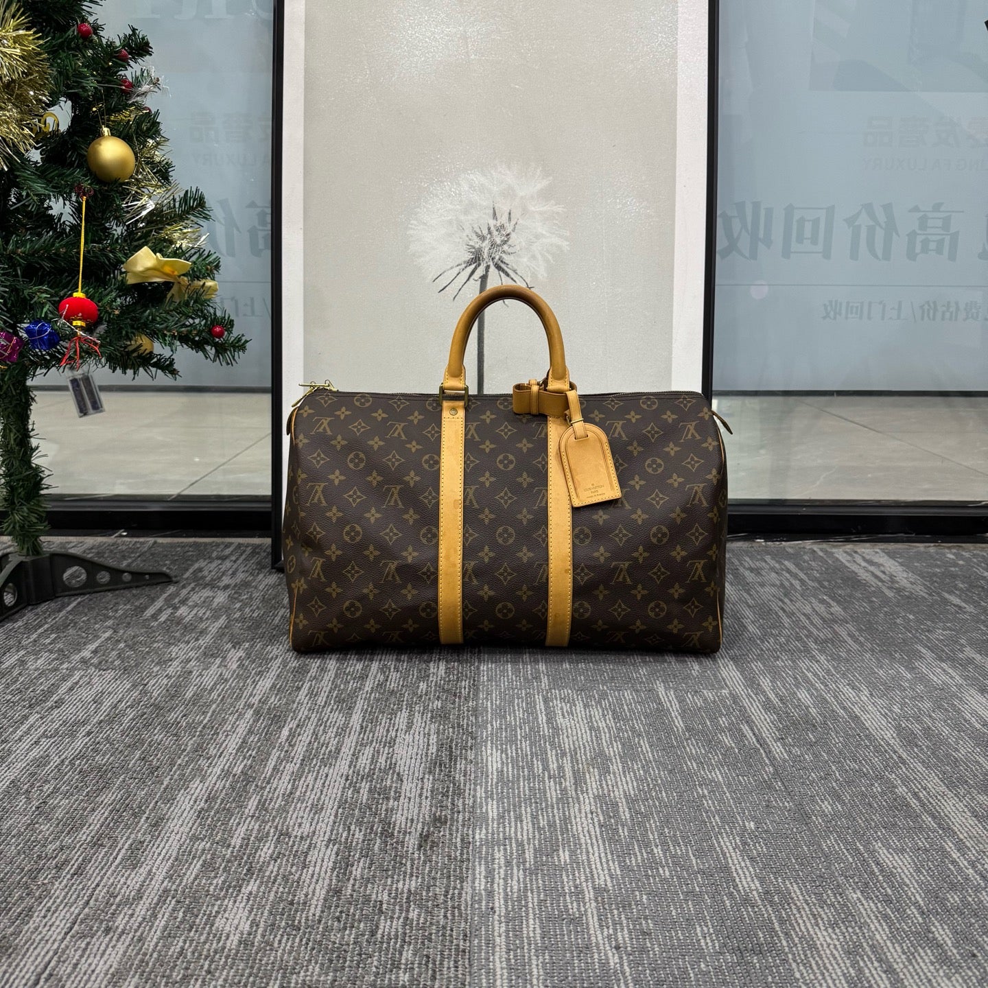 Louis Vuitton - Keepall 45 - Monogram canvas with Vachetta leather trim - Brown - (Large)