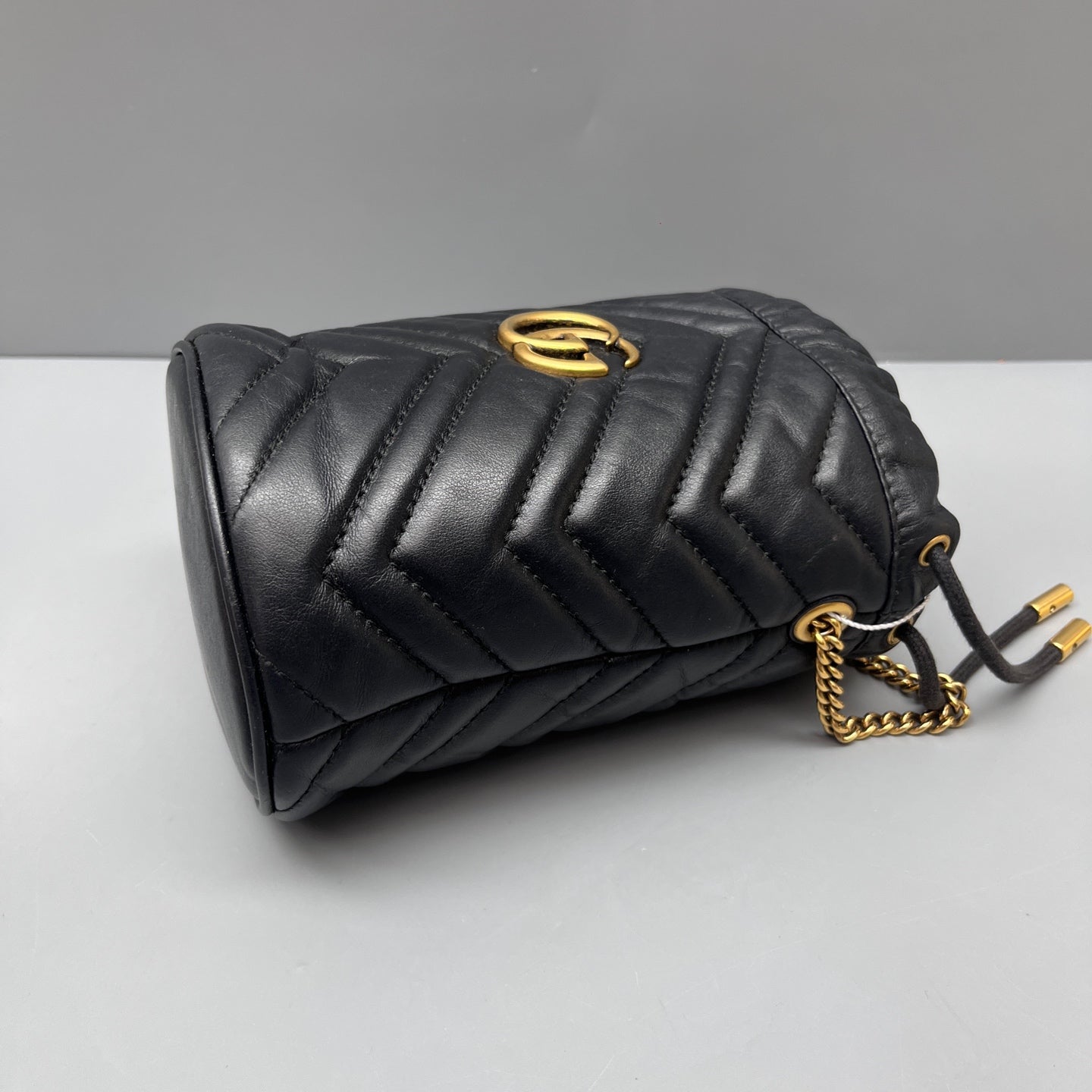 Gucci - Marmont Mini Bucket Bag - Leather - Black - (mini)