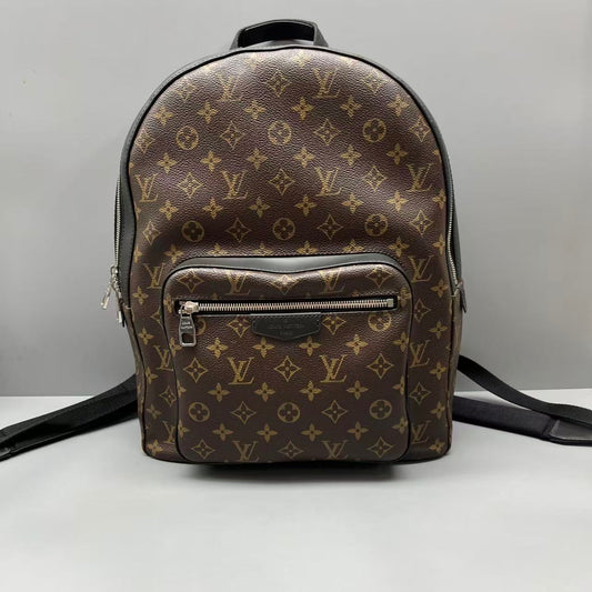 Louis Vuitton - Josh Backpack - Monogram coated canvas with leather trim - Brown - (large)