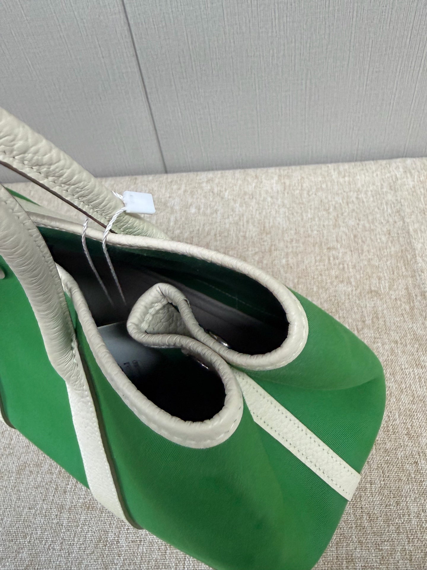Hermès - Garden Party 30 - Canvas and Negonda Leather - Green and White - (Medium)