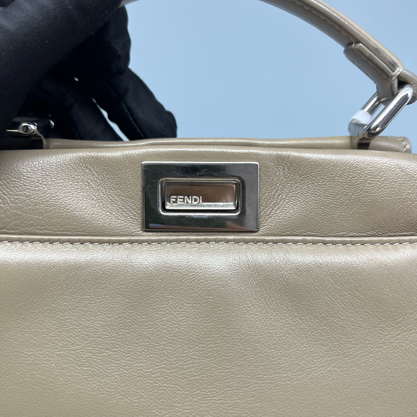 Fendi - Peekaboo Small - Leather - Grey - (small)