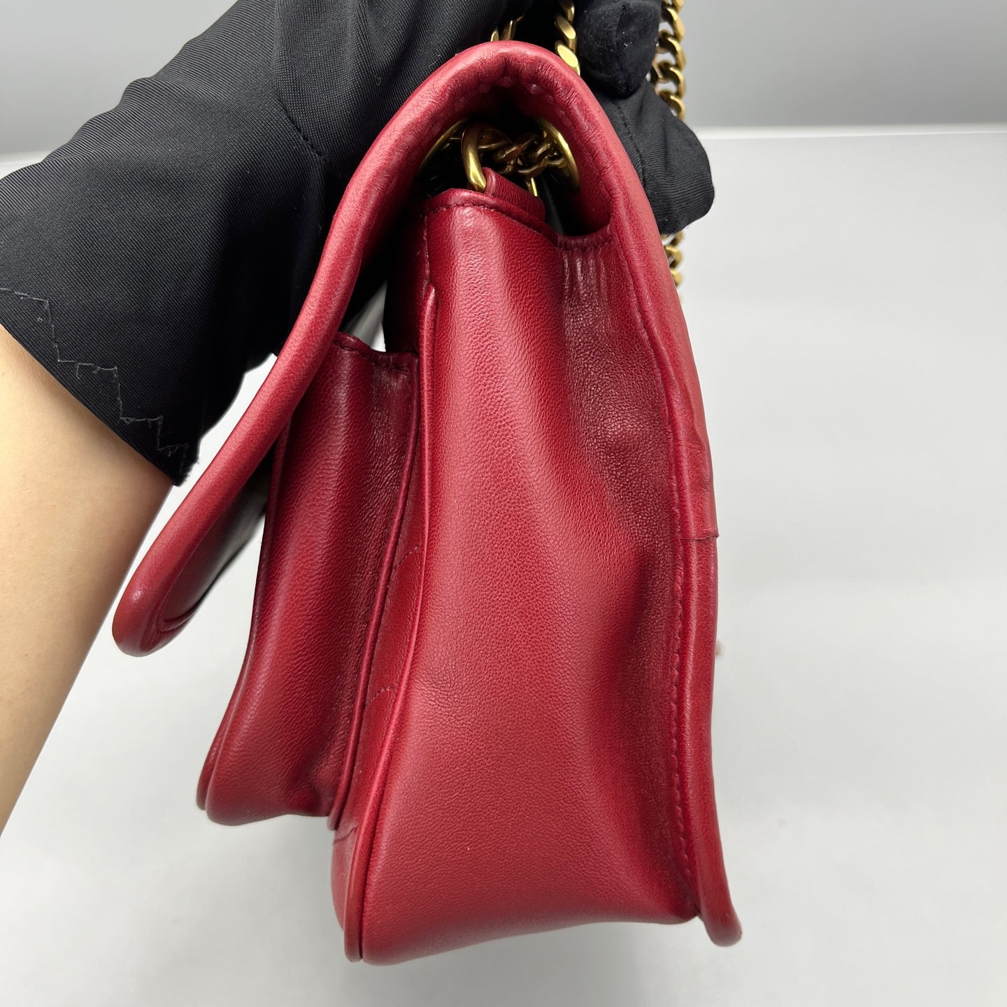 Saint Laurent - Niki Small - Lambskin leather - Red - (small)