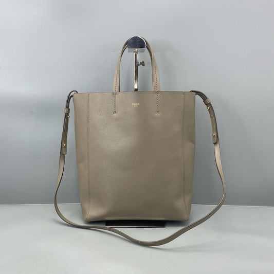 Celine - Vertical Cabas Tote - Leather - Grey - (medium)