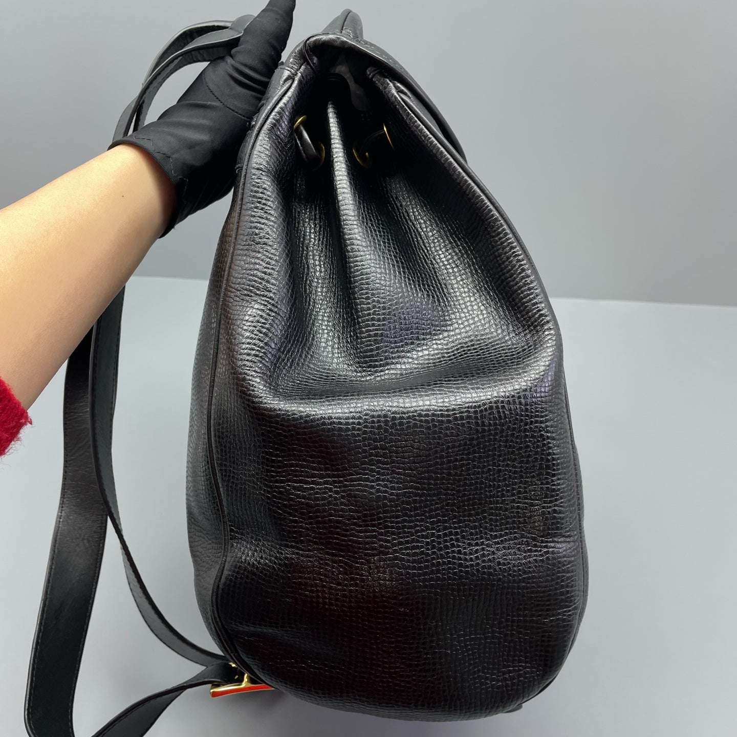 Dior - Vintage CD Coin Backpack - Leather - Black - (medium)