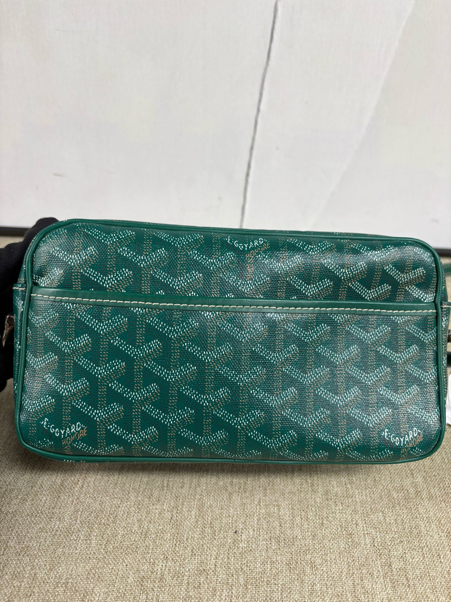 Goyard - Cap-Vert Messenger/Camera Bag - Goyardine canvas and Leather - Green - (small)