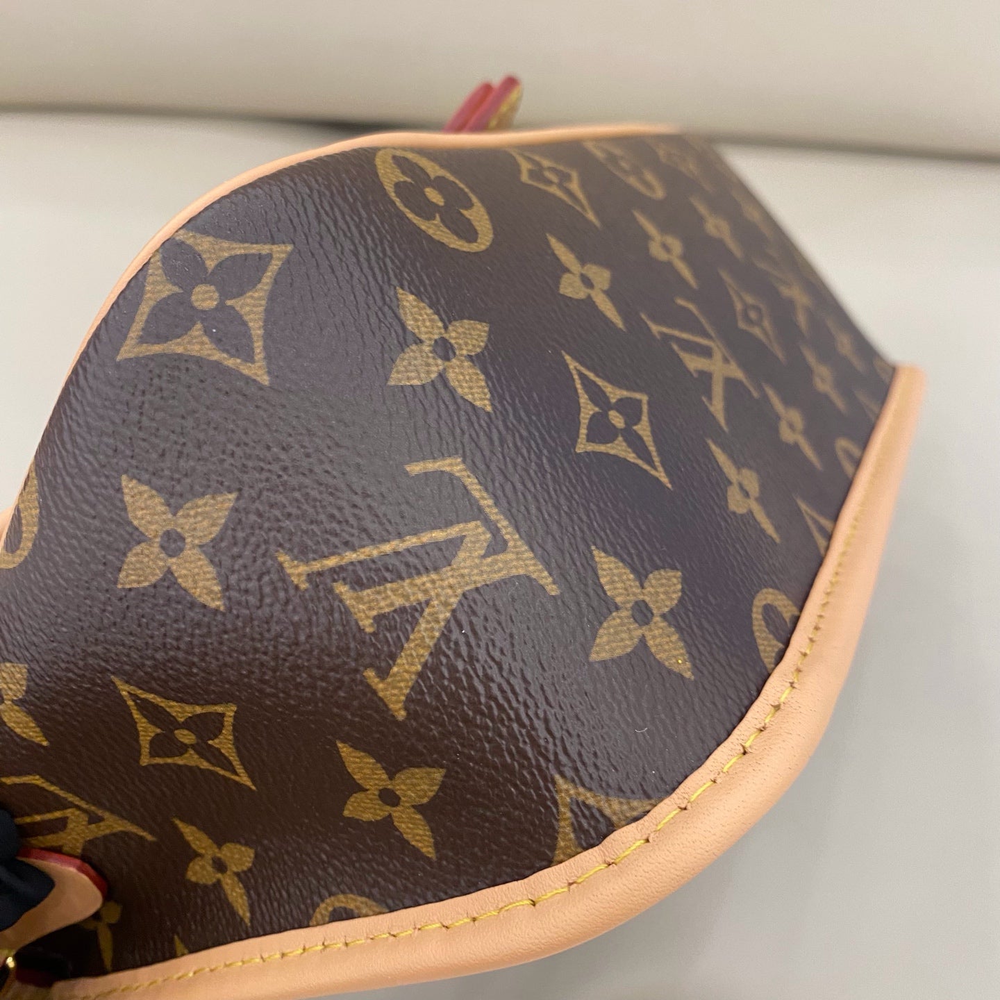 Louis Vuitton - Baguette Bag - Monogram coated canvas with natural cowhide leather trim - Brown - (small)