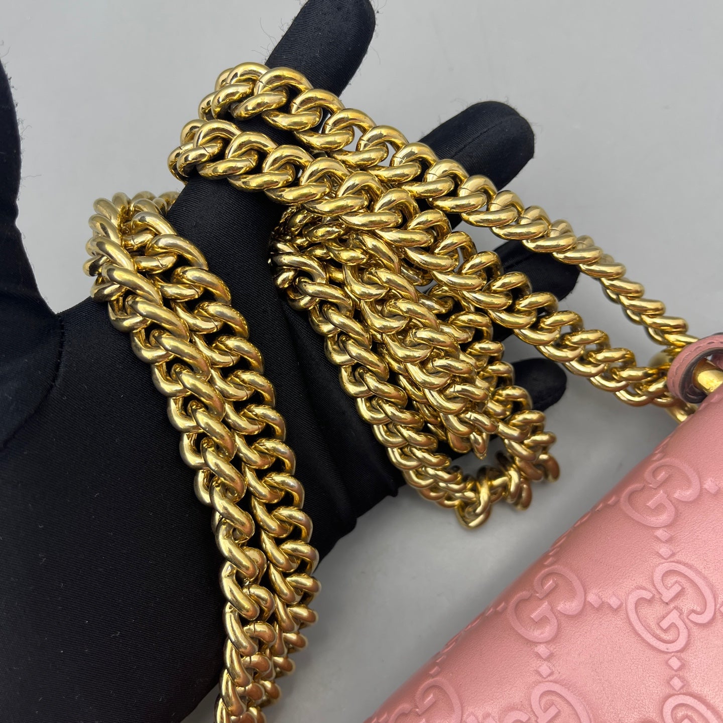 Gucci - Padlock Shoulder Bag - Leather - Pink - (mini)