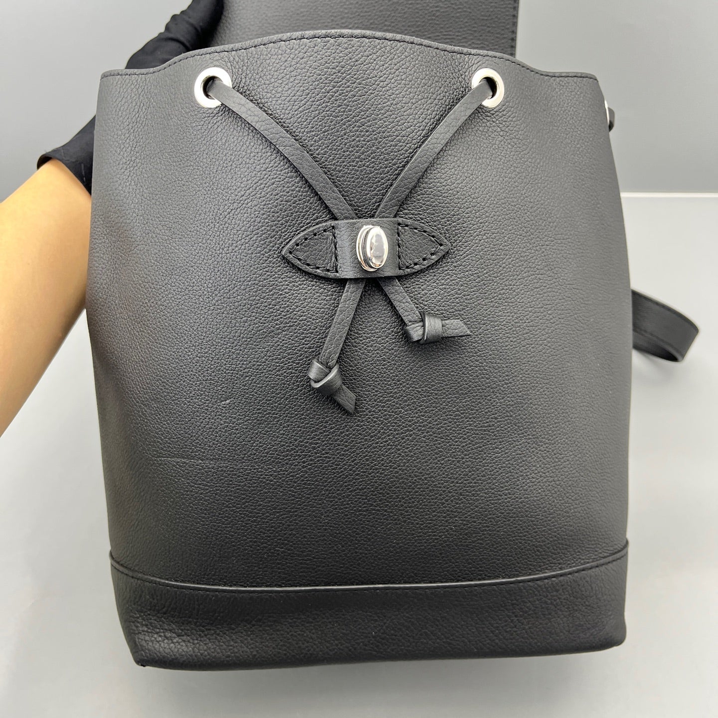 Louis Vuitton - Lockme Backpack - Leather - Black - (small)