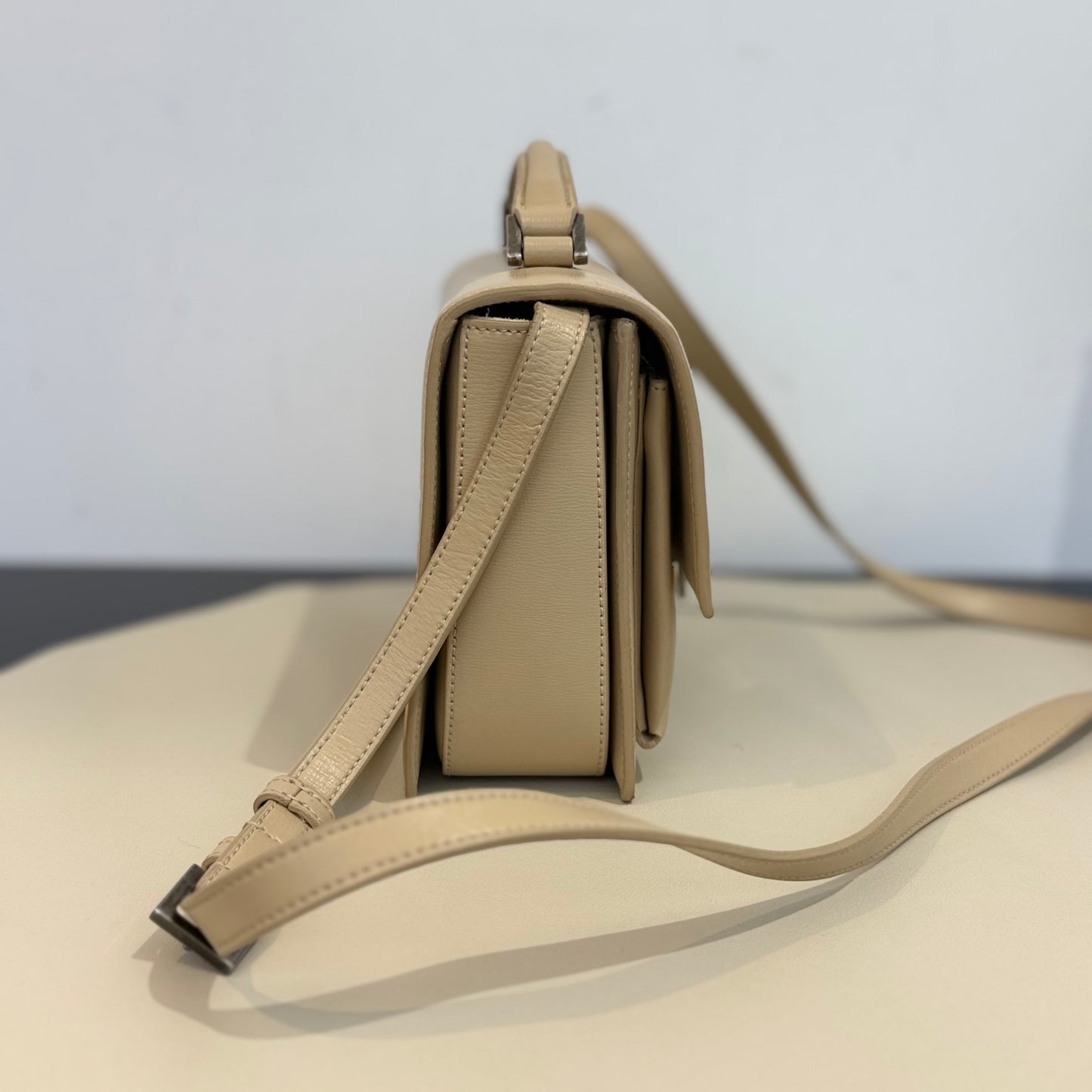 Saint Laurent - Bellechasse - Leather - Beige - (small)