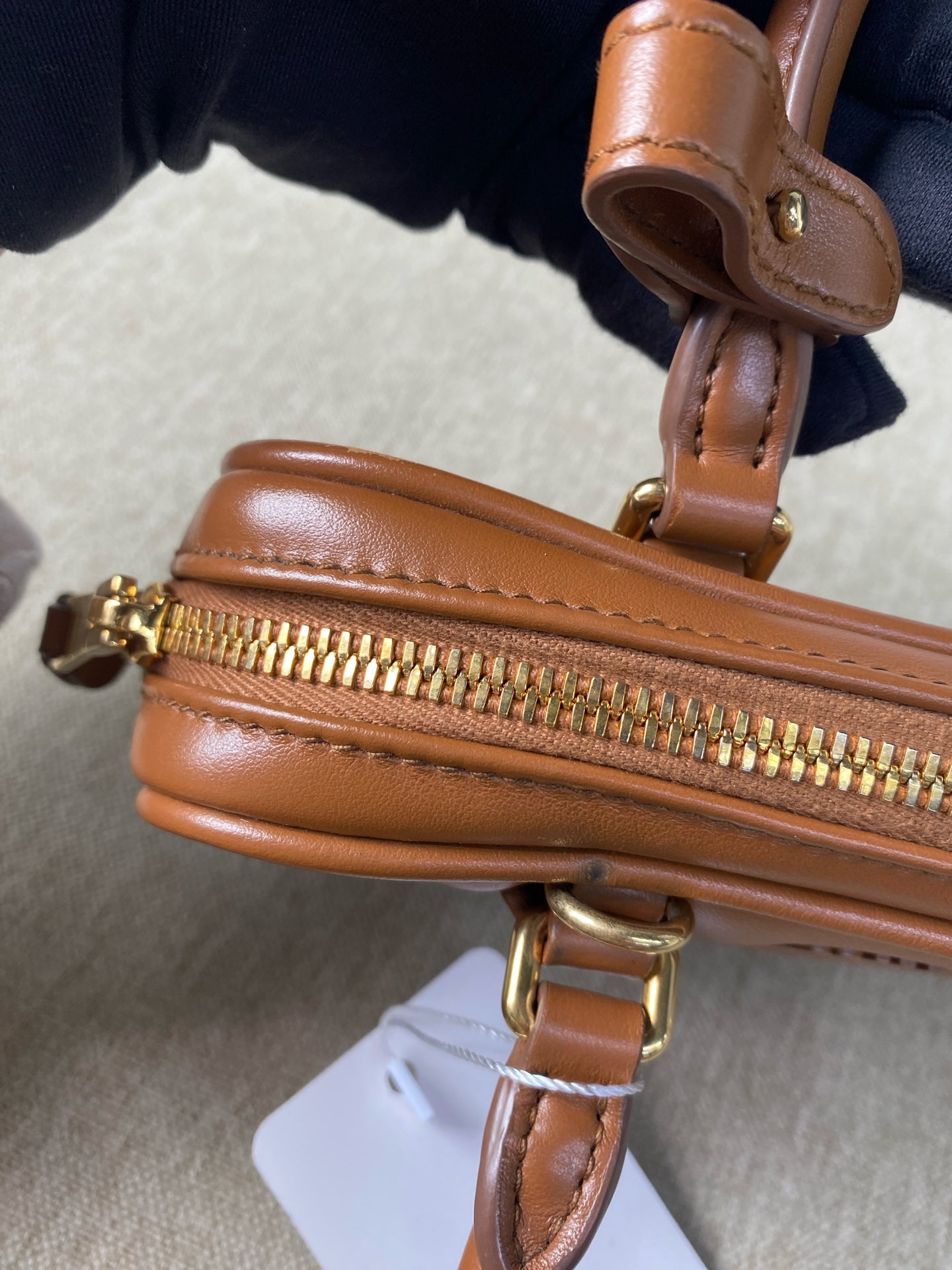 Miu Miu - Arcadie Bowling Bag - Leather - Brown - (mini)