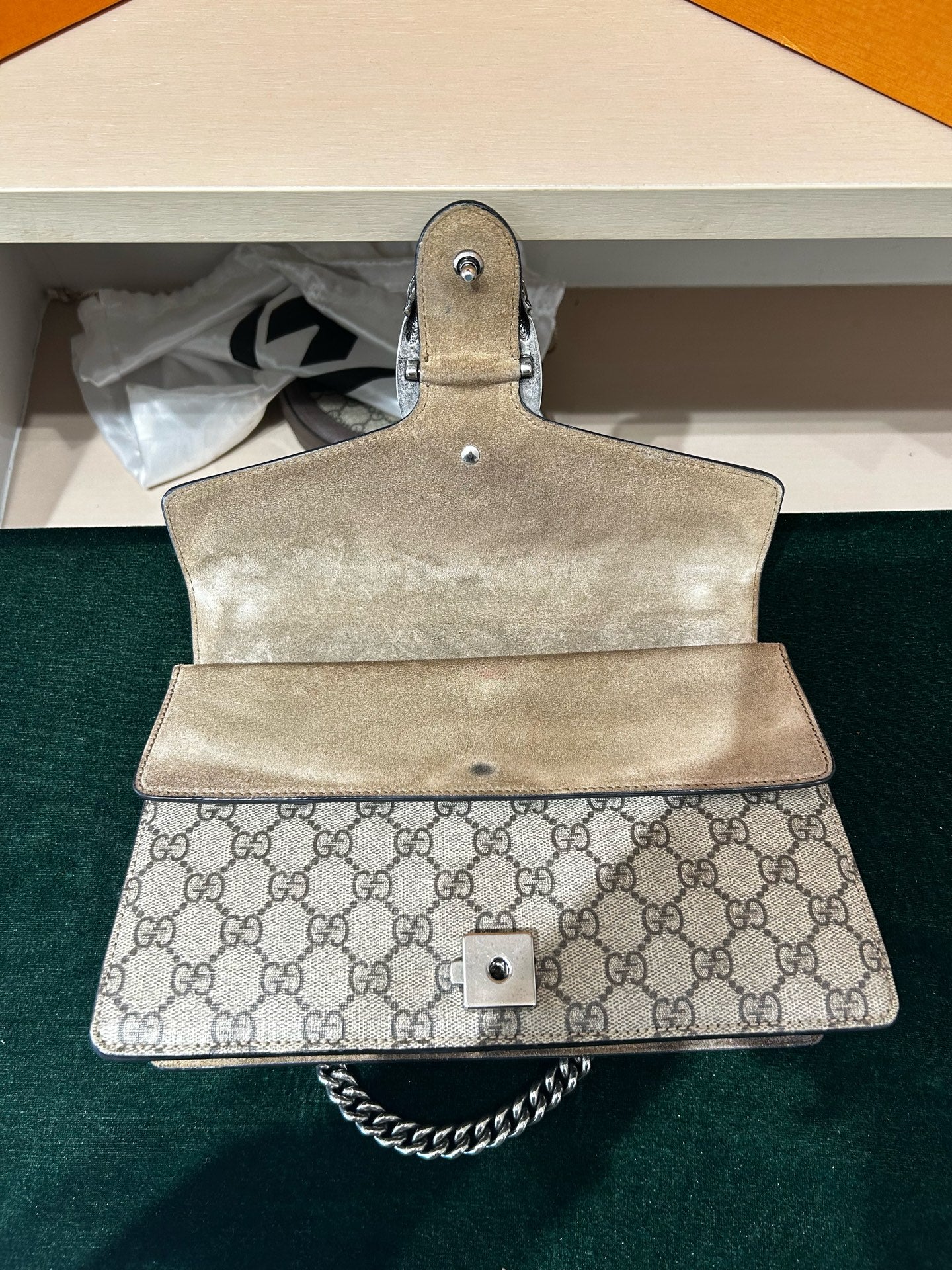 Gucci - Dionysus Shoulder Bag - Canvas - Beige - (medium)