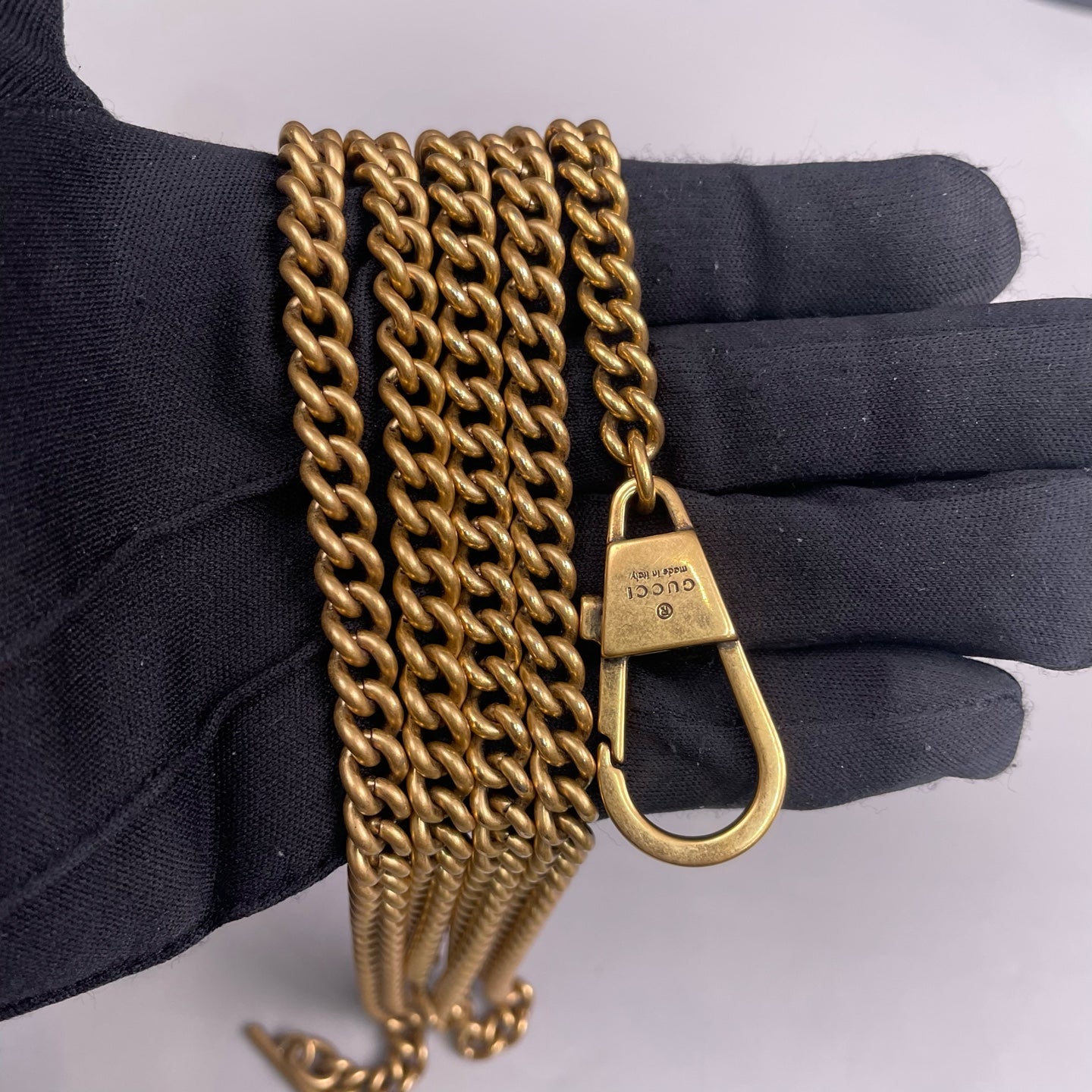 Gucci - Marmont Mini Chain Bag - Leather - Black - (mini)