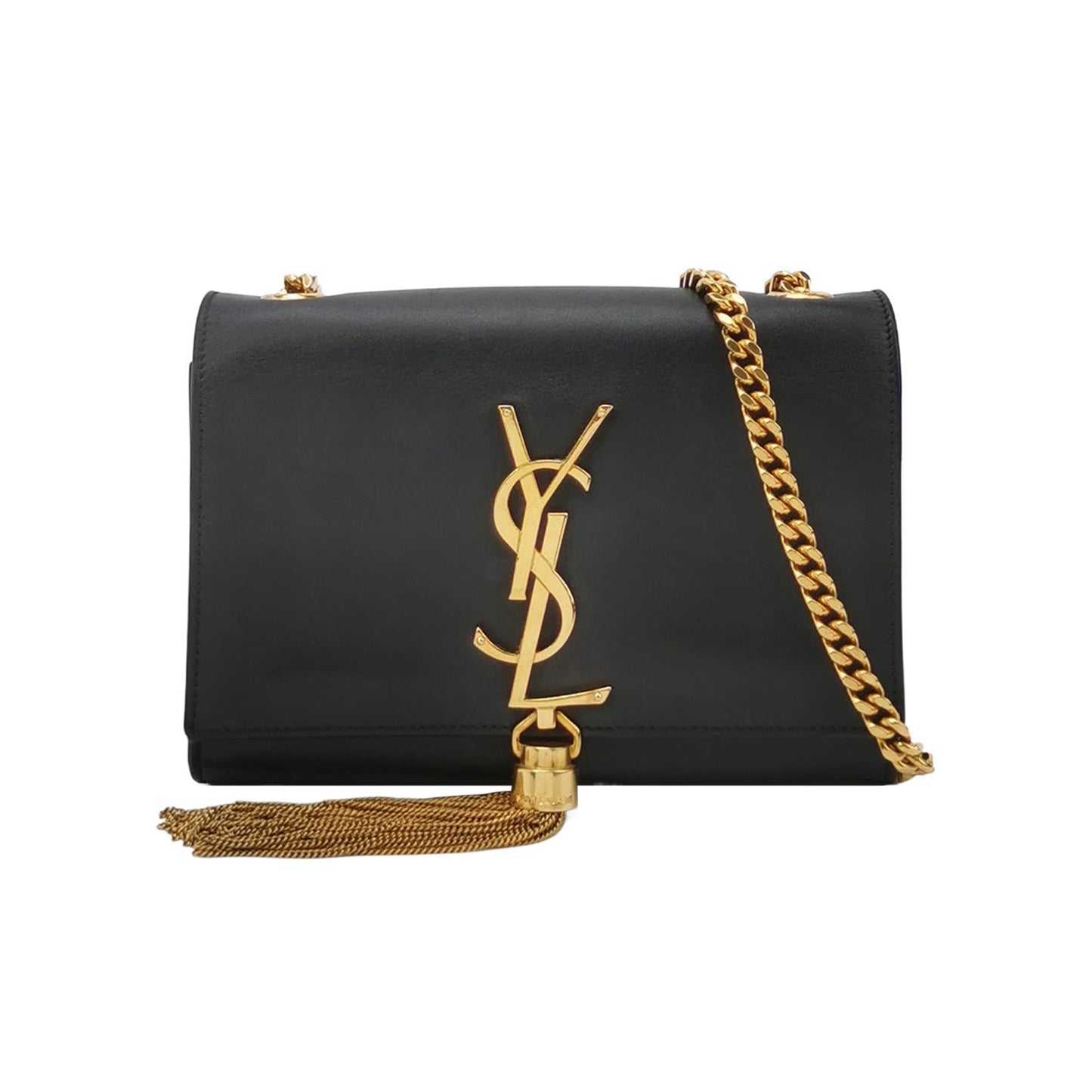 Saint Laurent - Monogram Kate Tassel Bag - Leather - Black - (Mini)