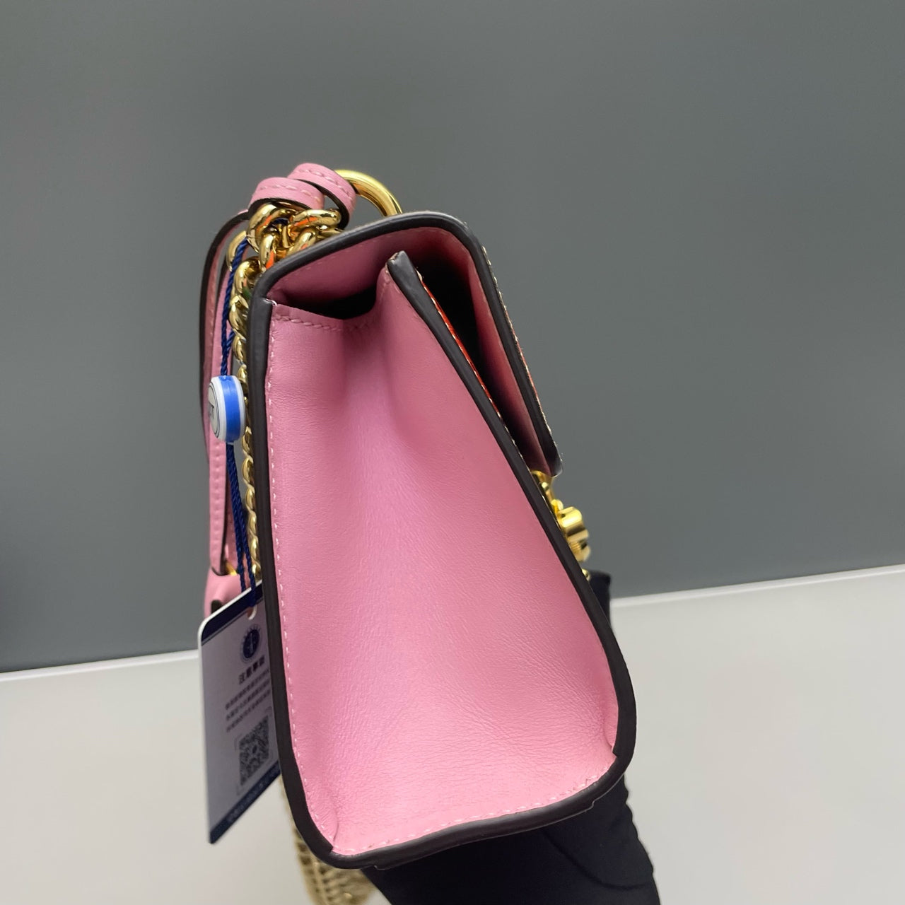 Gucci - Padlock GG Supreme Strawberry Print Small - Coated canvas with leather trim and suede lining - Beige, Pink, Red, Green - (small)