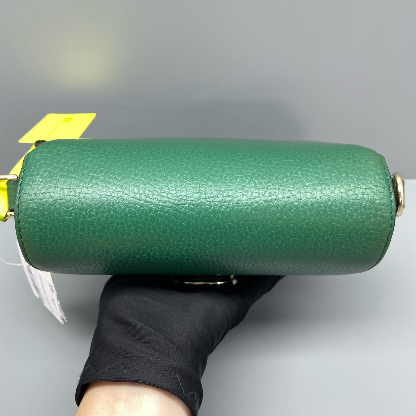 Gucci - Accordion Flap Bag (Outlet Style) - Grained leather - Green - (Small)