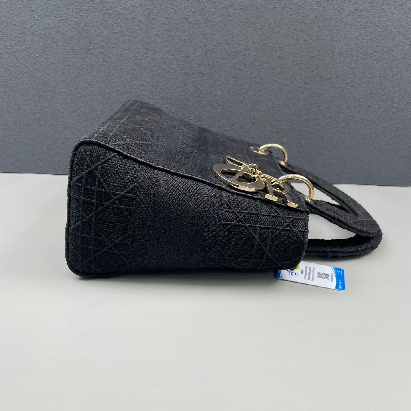 Dior - Lady Dior - Embroidered cloth - Black - (Small)