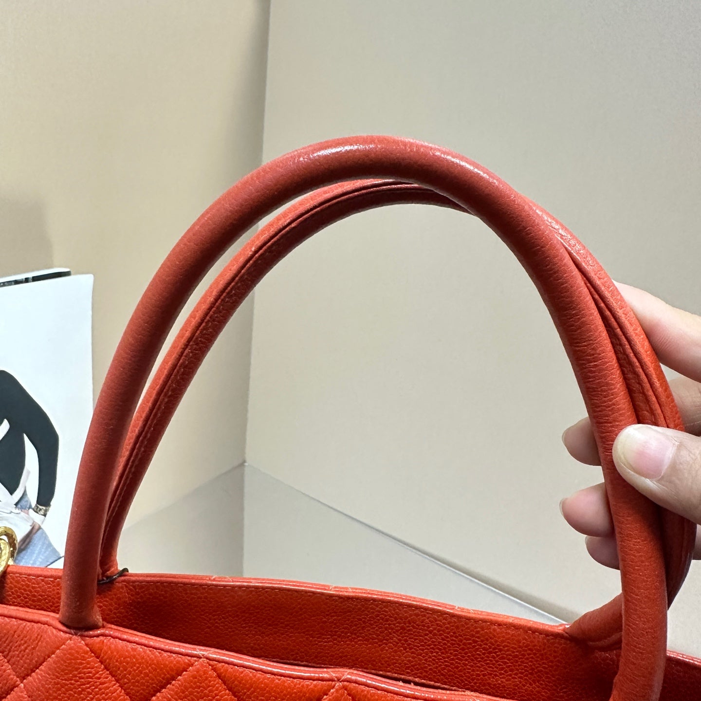 Chanel - Hilton Tote - Caviar leather - Orange - (medium)
