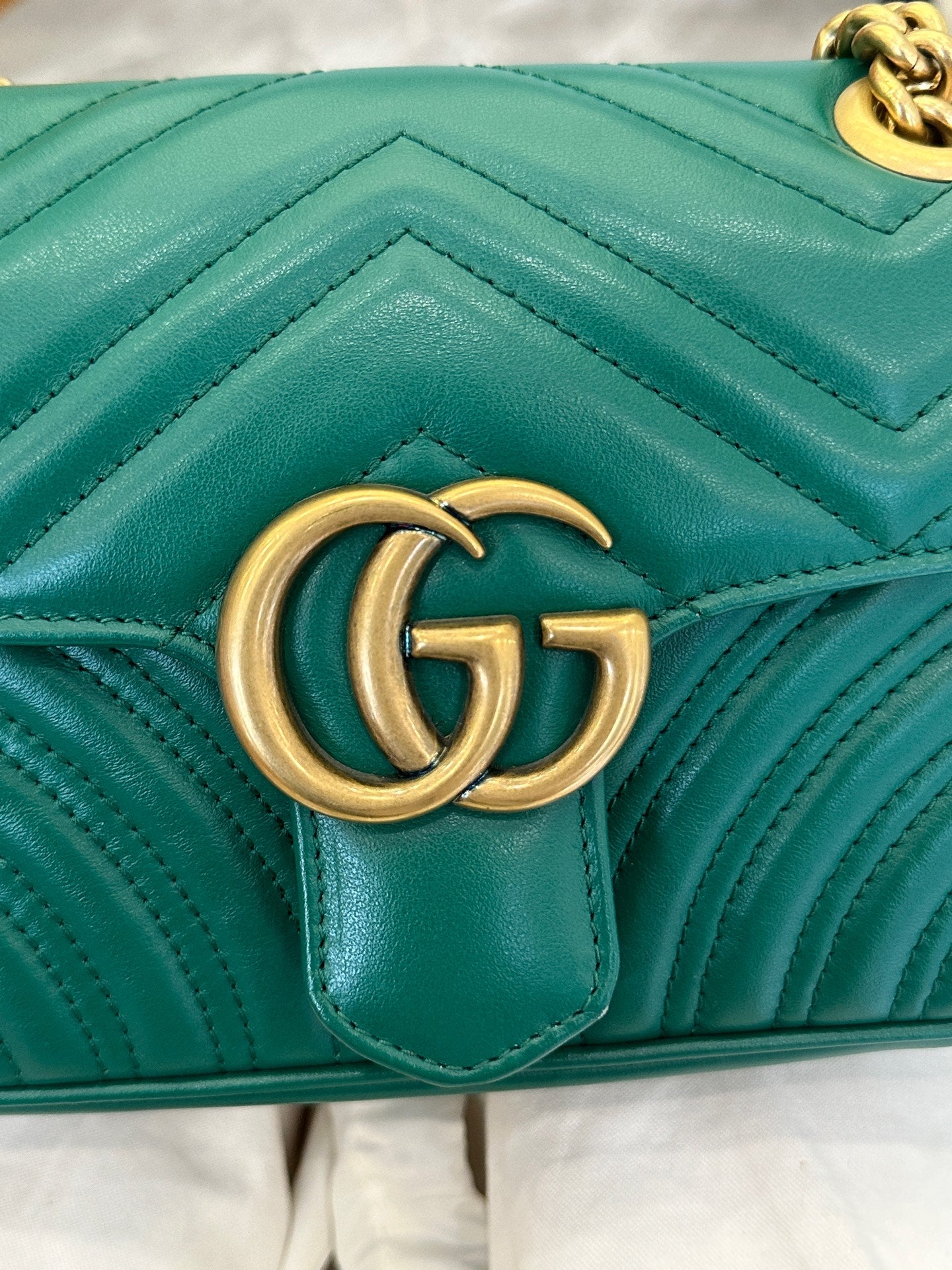 Gucci - Marmont Mini - Leather - Green - (mini)