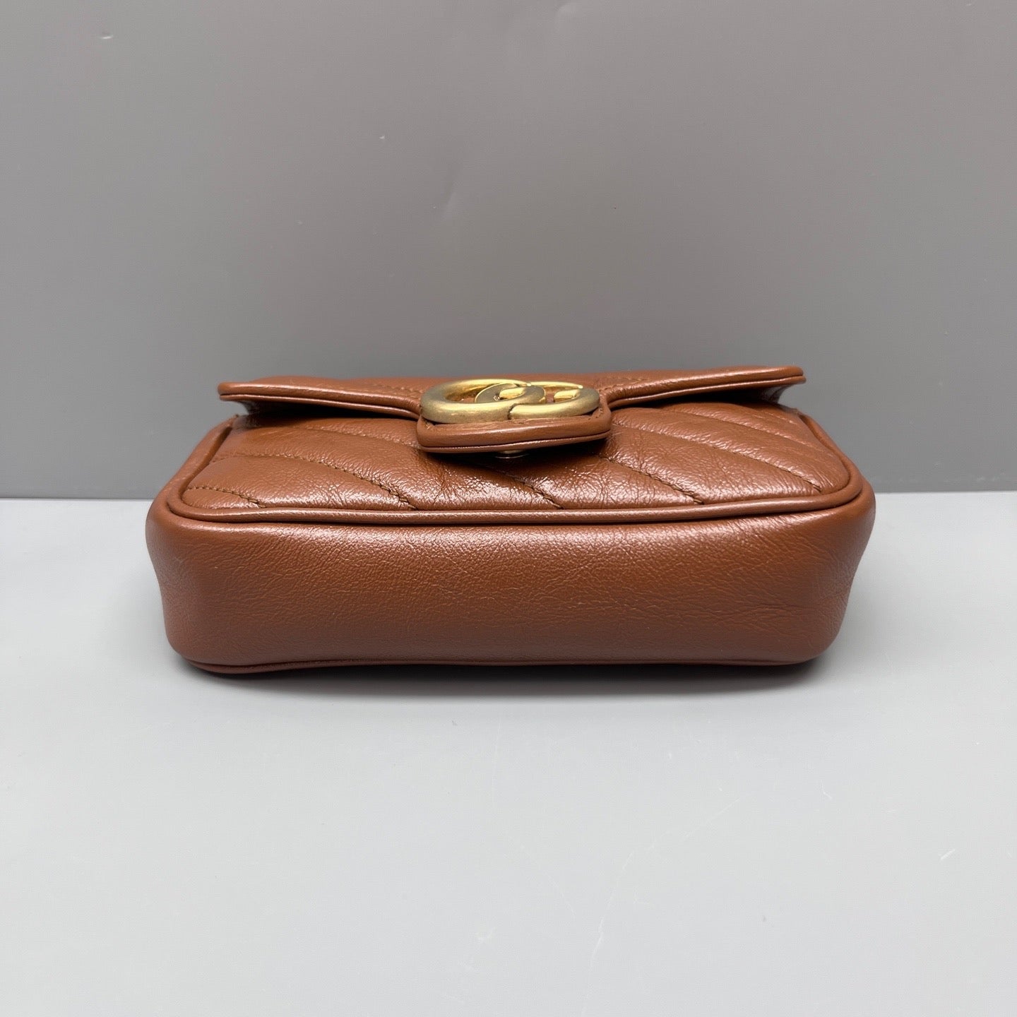 Gucci - GG Marmont Mini - Leather - Brown - (mini)