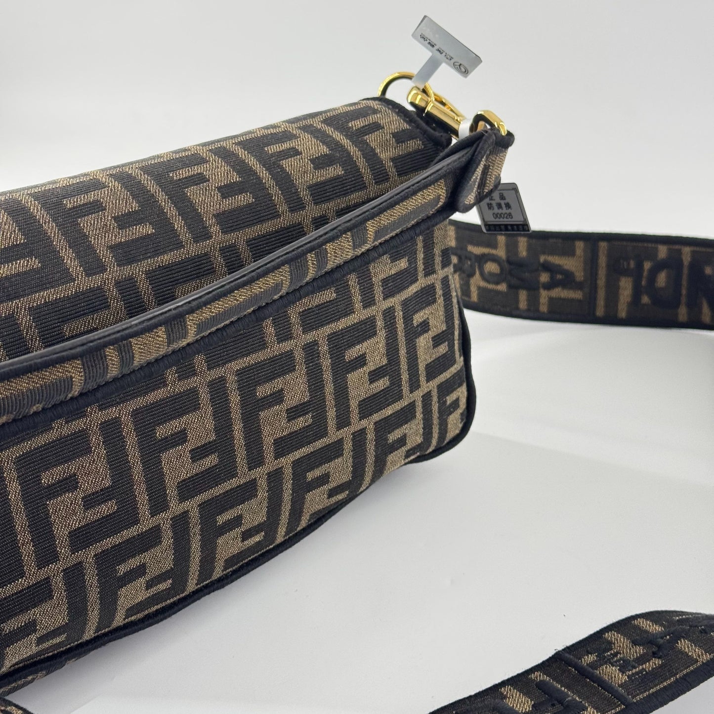 Fendi - Baguette - Zucca canvas with leather trim - Brown - (medium)