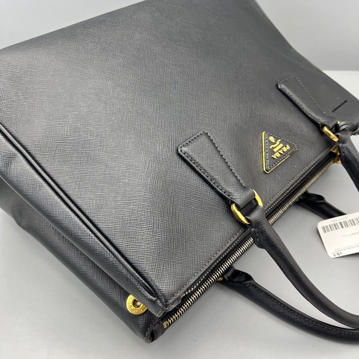 Prada - Galleria (Saffiano Lux Double Zip Tote) - Saffiano leather - Black - (medium)