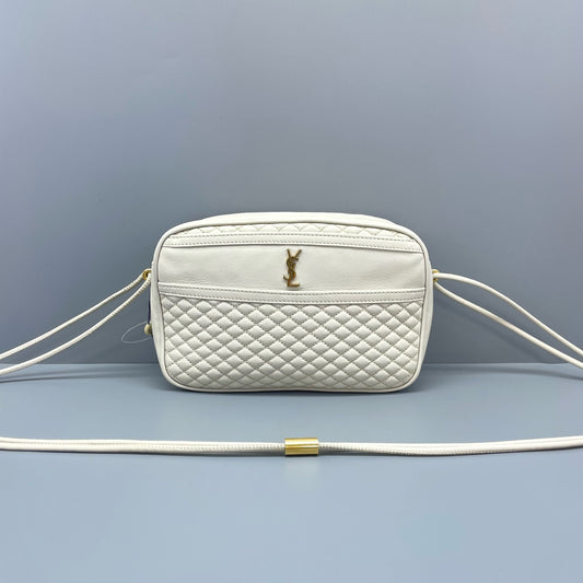 Saint Laurent - Lou Camera Bag - Leather - White - (Small)